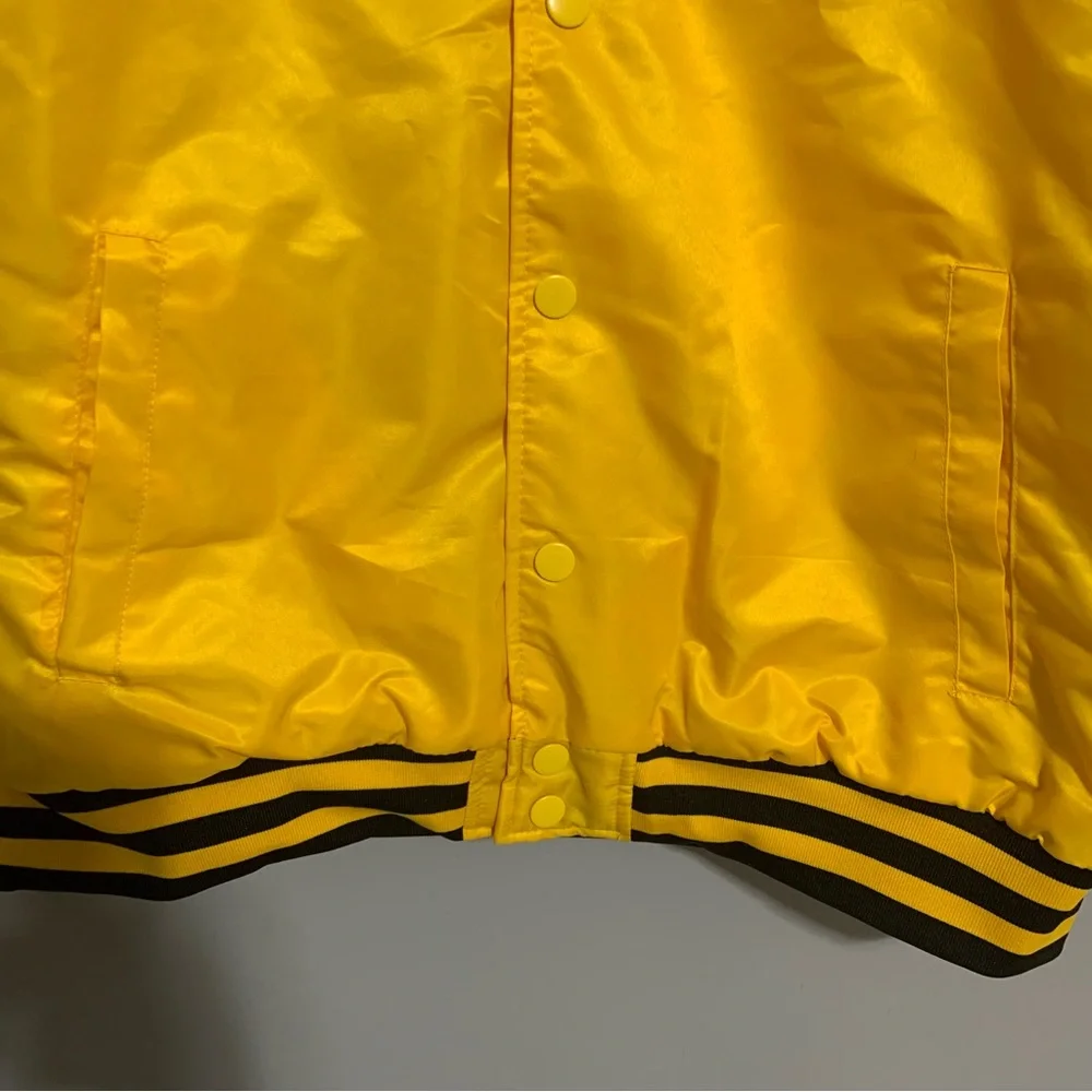 NBA Ultra Game Los‎ Angeles Lakers Logo Stitched Yellow Jacket Size Large L